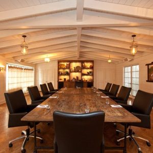 The Study Room Image arranged with conference table and chairs