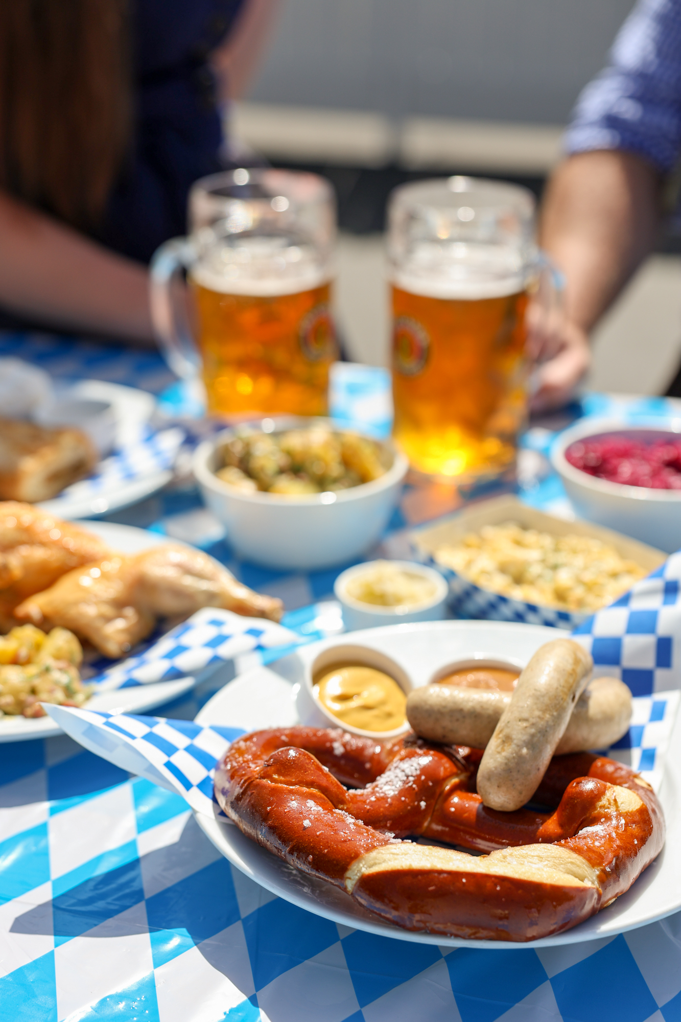 Oktoberfest food at the bungalow